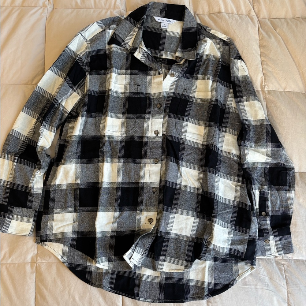 NWT Old Navy Boyfriend Flannel Shirt